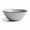 Stoneware serving bowl matte gray finish 20 x 20 x 8cm for salads and pasta